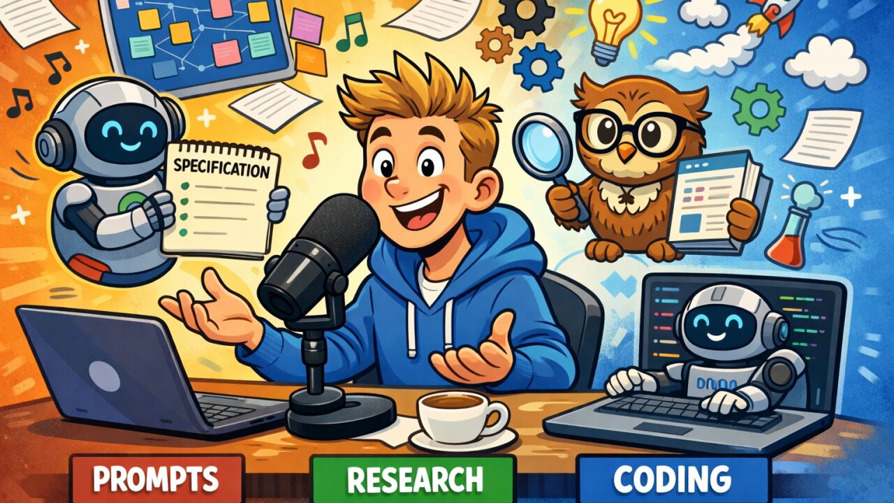 My vibe-coding pipeline: voice, research, generation
